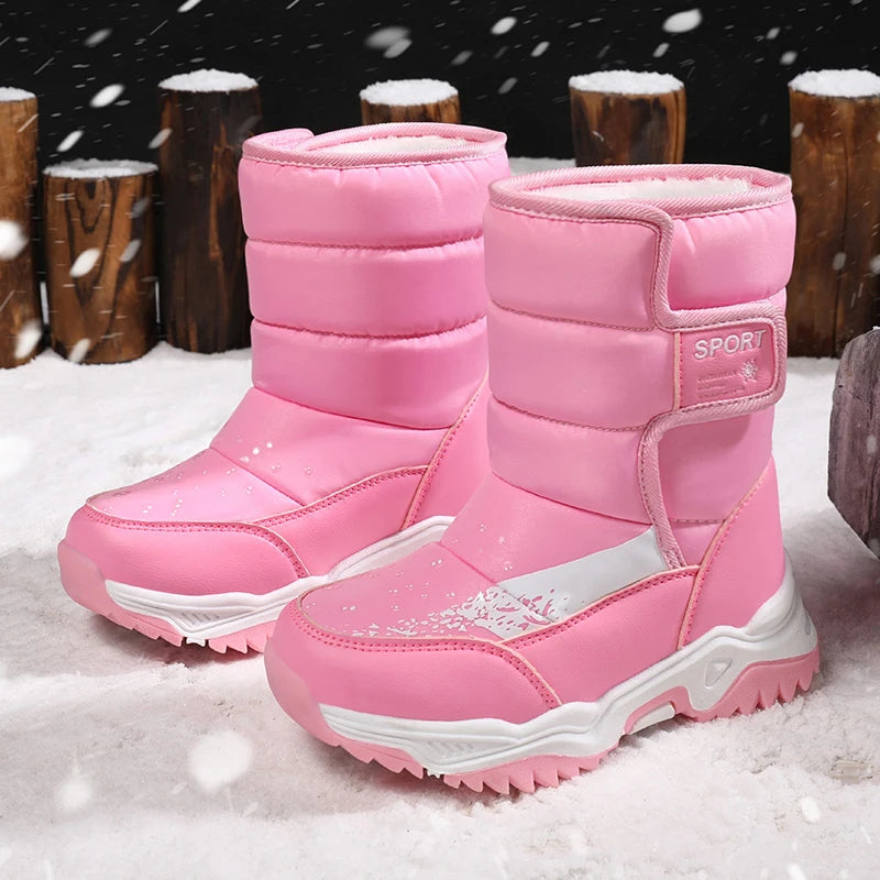 Girls Princess Snow Boots - Plush Lined High Winter Boots - photo 5