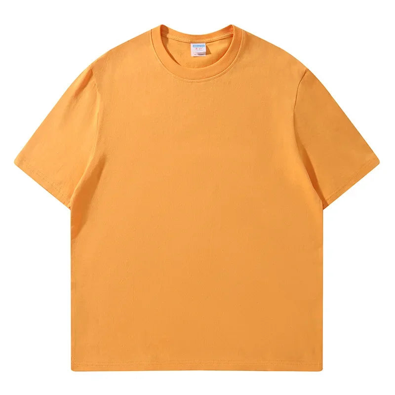 Women's 100% Cotton Loose Tee — Solid O-Neck Short-Sleeve Casual Summer Top
