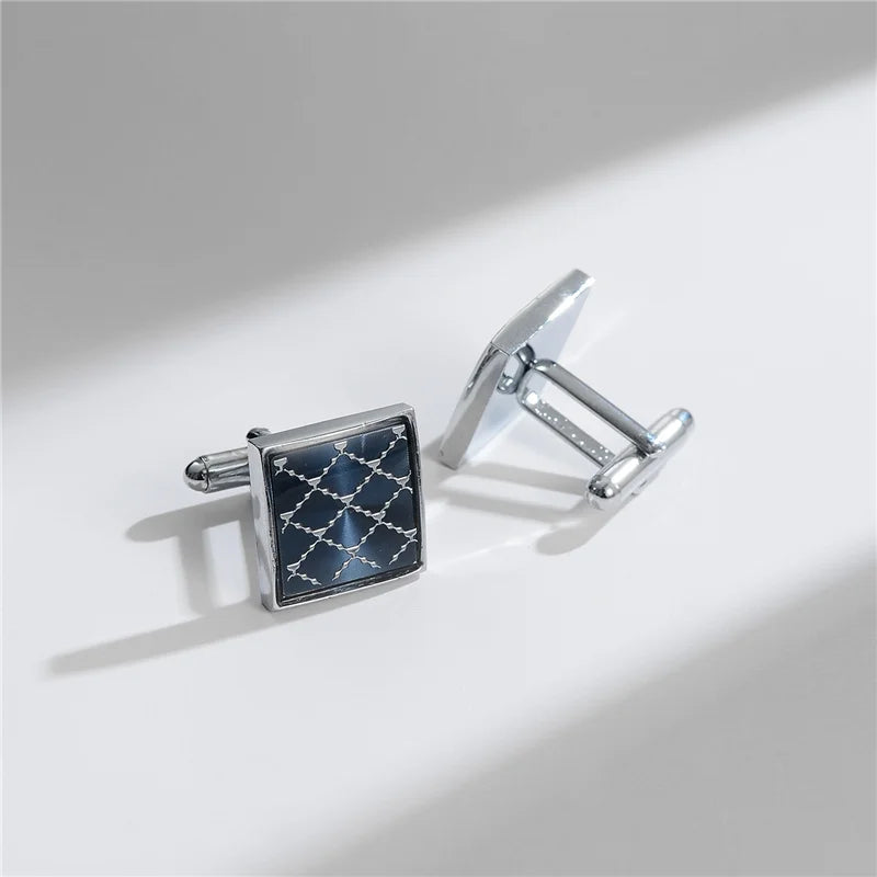 Man Shirt Cufflinks Copper Cufflinks For Mens Luxury Wedding Guests Gifts Round Square Fashion Jewelry Men Cuffs Links Tie Clip