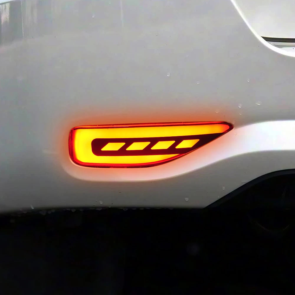 For Toyota Fortuner SW4 2015 2016 2017 2018 2019 2020 LED Car Rear Bumper Reflector Dynamic Light Brake Light