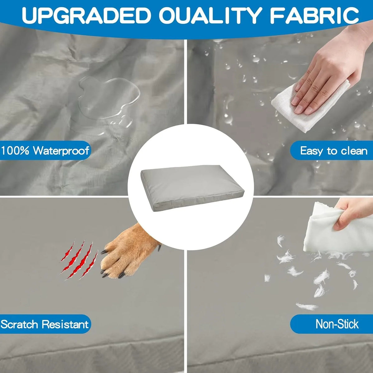 Washable Crate Pad Cover - 210D Oxford Waterproof – photo 3