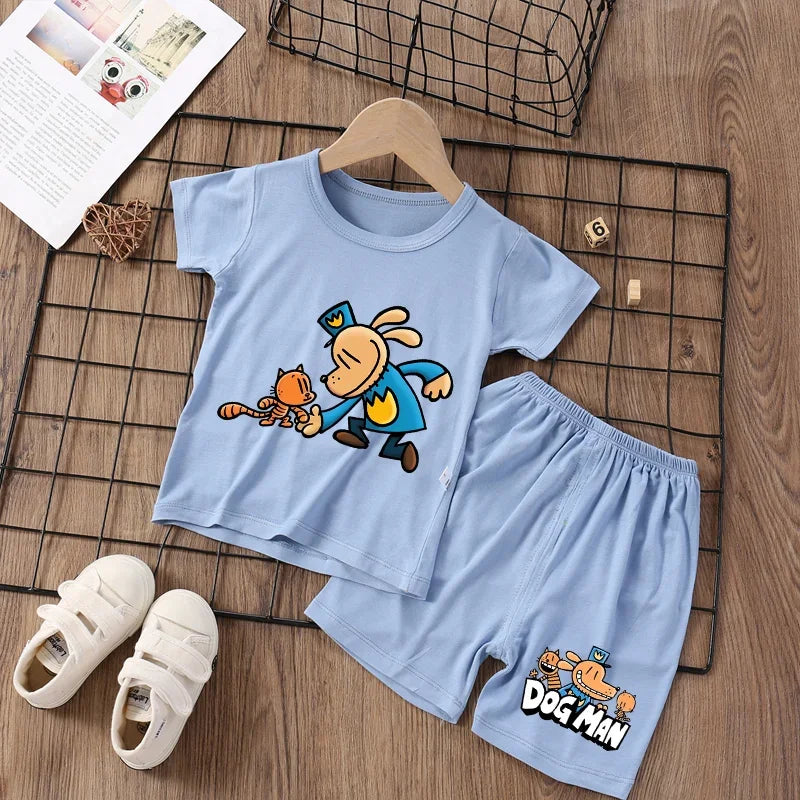Stretchy Dog Loungewear Pajama Suit - Summer Homewear