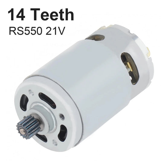 RS550 DC Motor 14 Teeth 8.2mm/9.5mm 21V Gear for Mini Chain Saw Electric Motor Engine Drill Rechargeable Power Tool Accessories