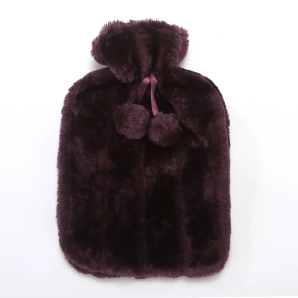 Hot Water Bottle with Soft Protective Case - Reusable Hand and Feet Warmer - photo 11