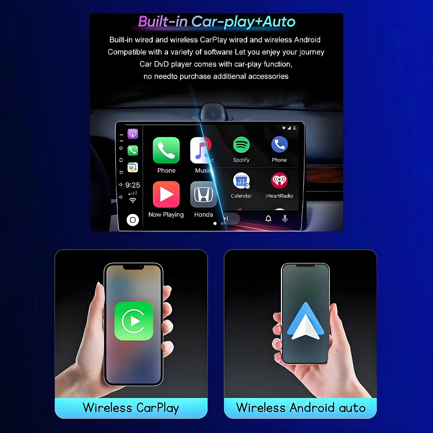 Car Stereo with Apple CarPlay & Android Auto, Compatible with Dodge Journey JC (2011-2020)