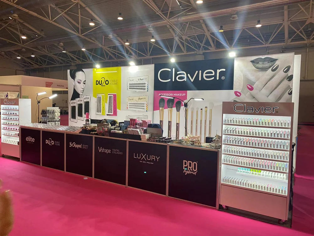 Clavier V-Shape Silk Cluster Lashes – Professional Individual Eyelash Extensions | Natural C-Curl DIY
