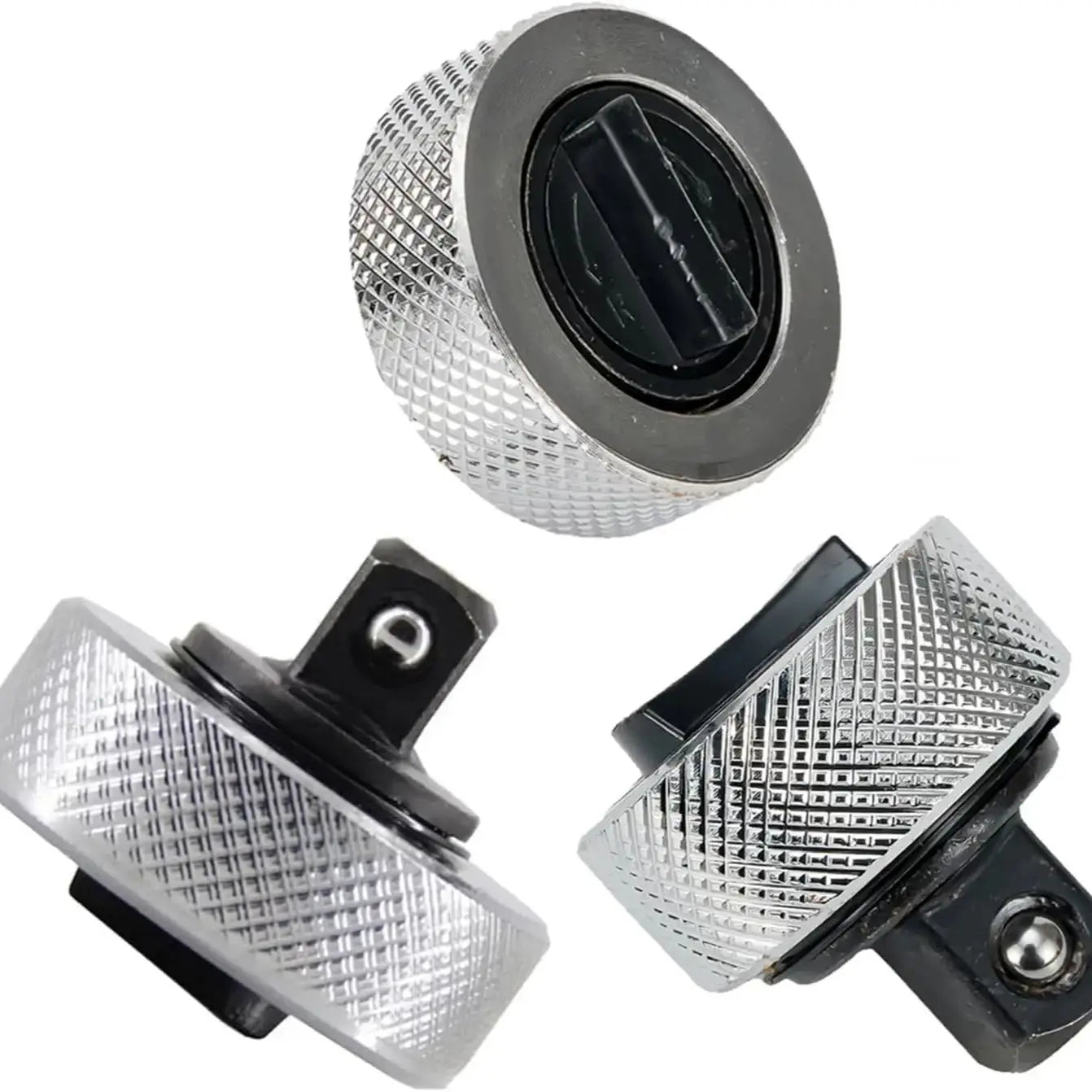 1/4 3/8 1/2 Drive Palm Ratchet Wrench Set Reversible Ratcheting Finger Socket Driver Stubby Thumbwheel Ratchet for Tight Spaces