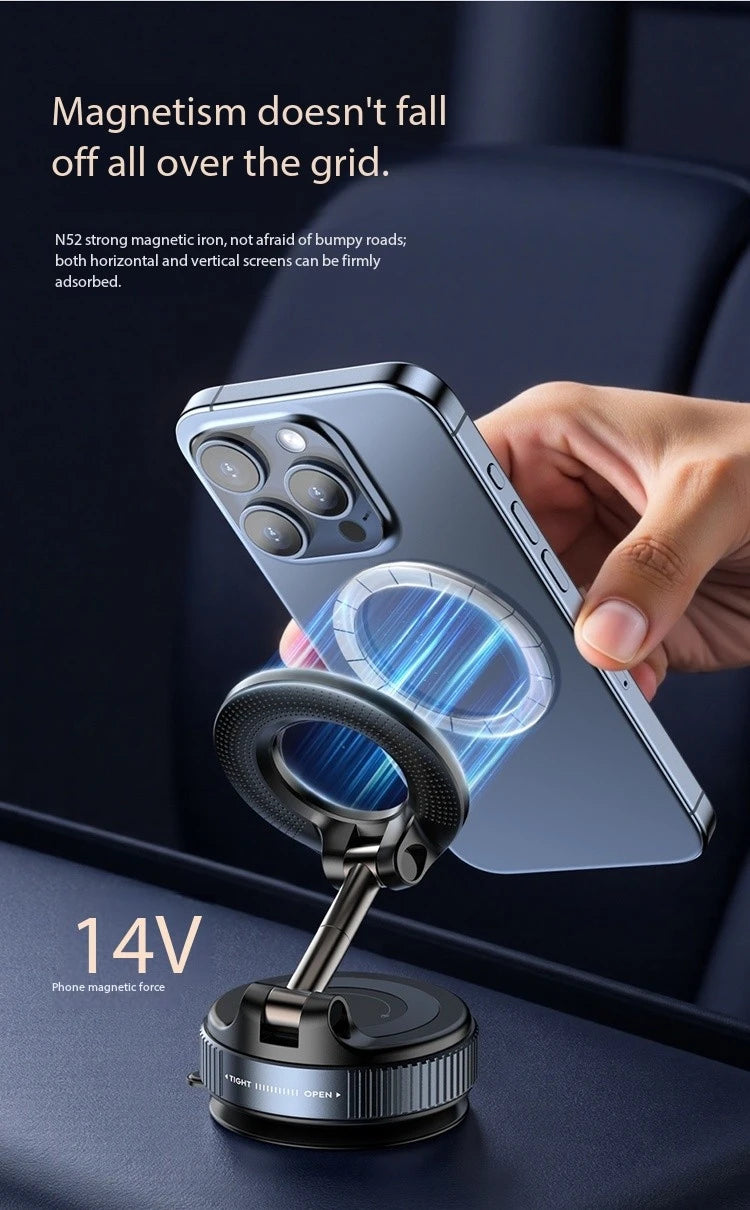 Original Ulanzi SK-25 Phone Holder Vacuum Suction Cup MagSafe Magnetic Attraction Vehicle Mounted Phone Stand Magnetic Ring