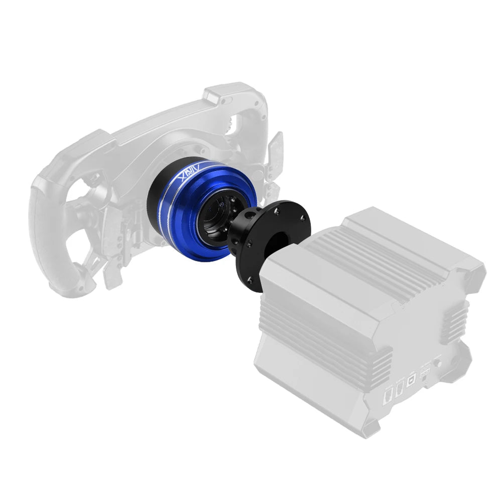 MUGE-New 6 Hole Racing Simulator Game Steering Wheel Quick Release Hub Adapter 70MM For MOZA Simagic M10 A/Mini Euro Truck QR040