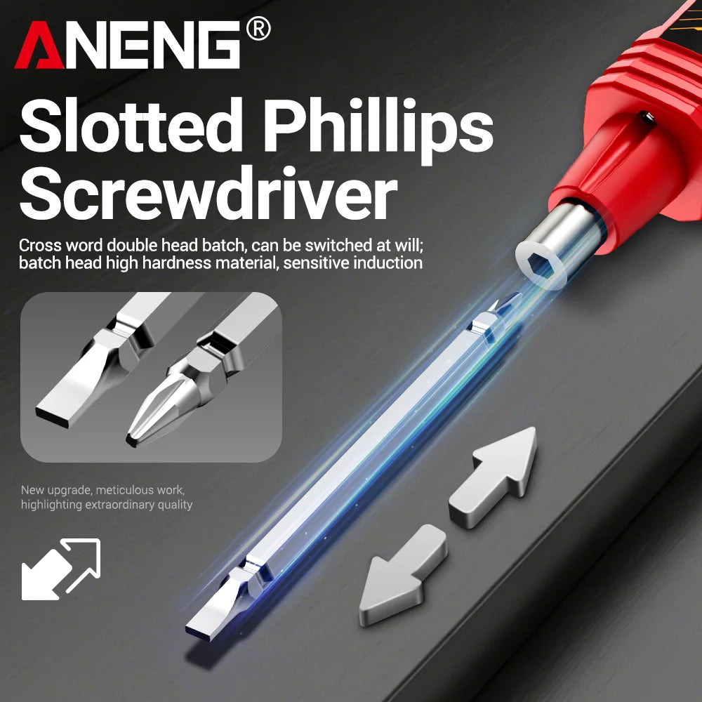 A3005+B20 Digital Multimeter Professional Insulated Voltage Test Pen Non-Contact AC/DC VoltageTester Double Head Screwdriver