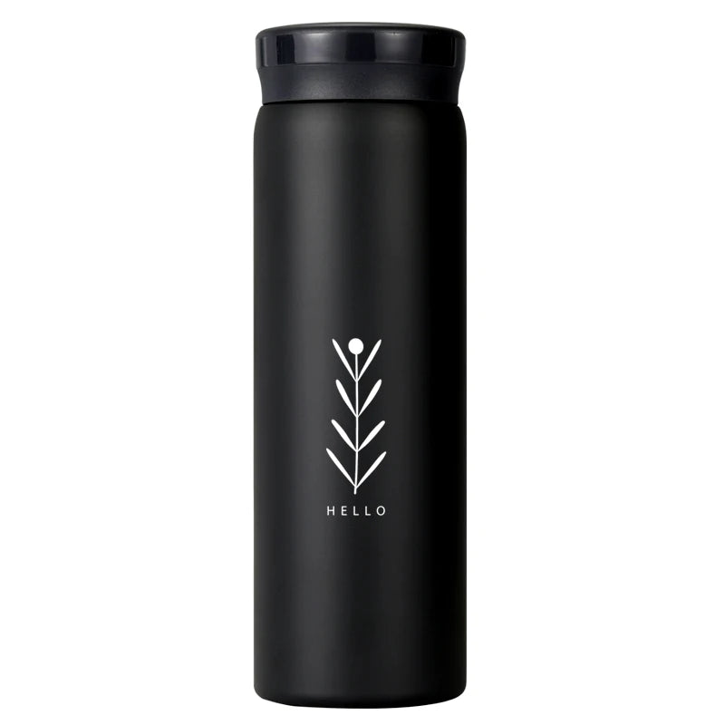 200/300ML 316 Stainless Steel Pocket Mini Thermos Custom LOGO Black Hot Water Bottle Vacuum Flask For Ice Coffee Travel Cup