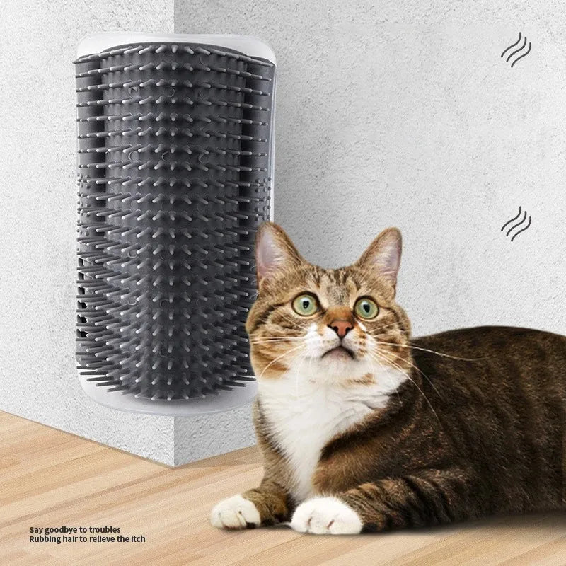 New Pet Cat Corner Scrubber Massager Cat Scratching Scratching Scratcher Cat Brush Comb Massage Corner Brush Pet Supplies