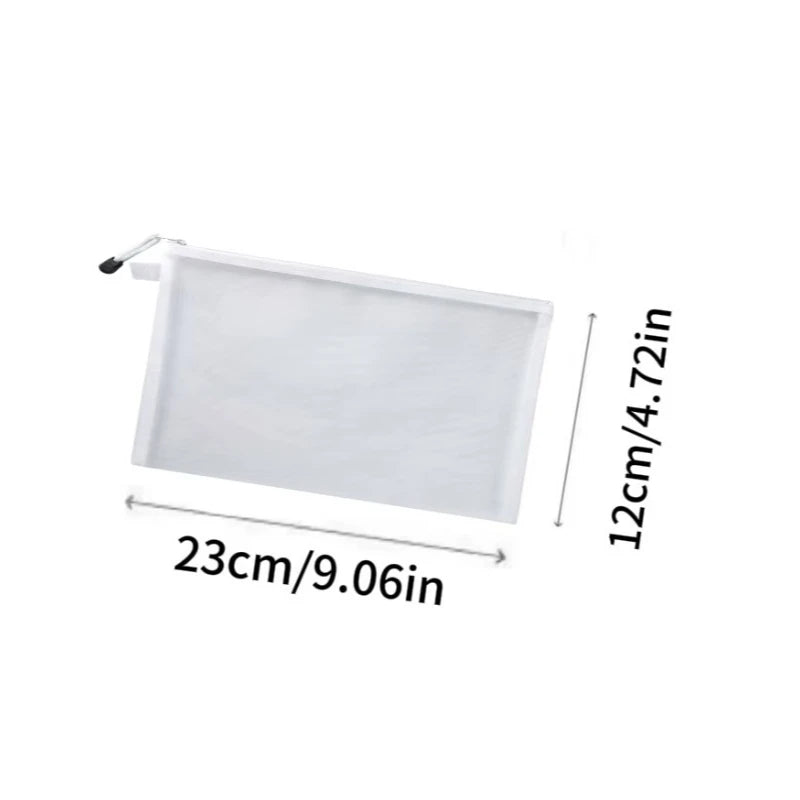 1-24pcs Storage Bag Mesh Zipper Toy Building Block Puzzle Sub-package Children Particle Zipper Transparent Finishing Storage Bag