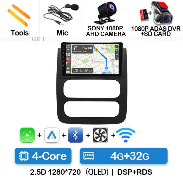 Android Car Radio & GPS Navigation Head Unit — Dodge RAM 1500/2500/3500 (2002-2005)