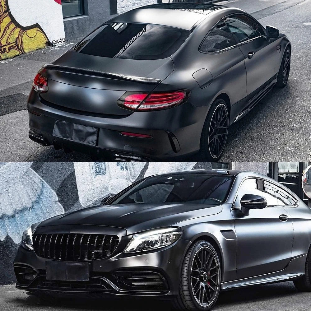Matte Black PET Car Vinyl Wrap Waterproof Self Adhesive PVC Film Scratch Resistant Automotive Body Protective Sticker Decal