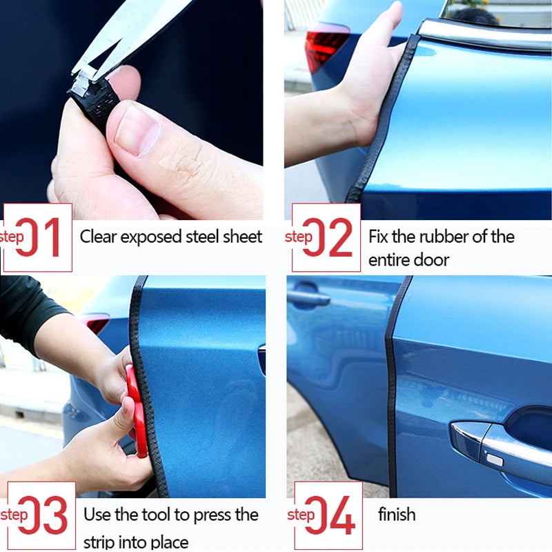 U-Shape Car Door Edge Guard Trim, 2 m, 5 m or 10 m - view 4