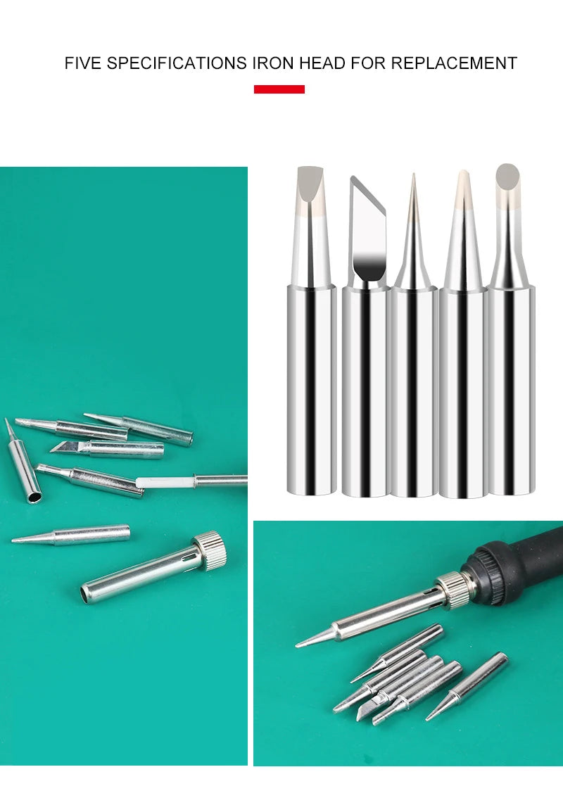 Multi-Kit Option Adjustable Temperature Electric Soldering Iron 60W Electric Soldering Iron Set Welding Solder Repair Tool
