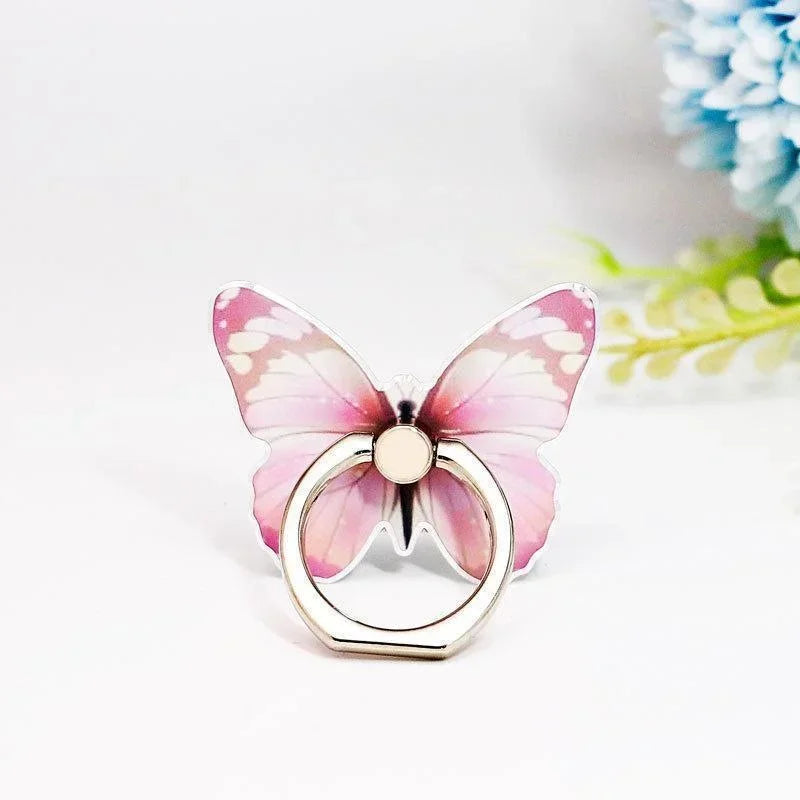 Beautiful Butterfly Phone Ring Holder – Finger Grip Stand | Universal Smartphone Accessory