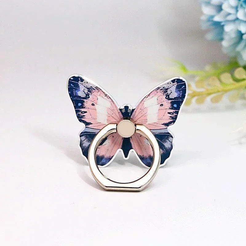 Beautiful Butterfly Phone Ring Holder – Finger Grip Stand | Universal Smartphone Accessory