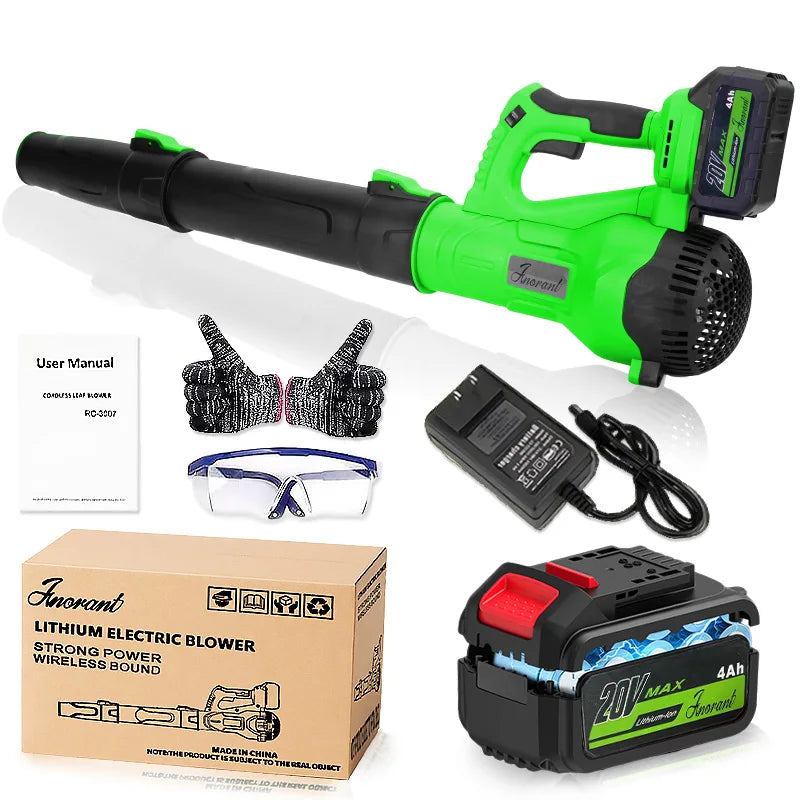 Cordless Leaf Blower – Ultra-High-Power Garden Blower for Leaves, Dust & Snow Removal