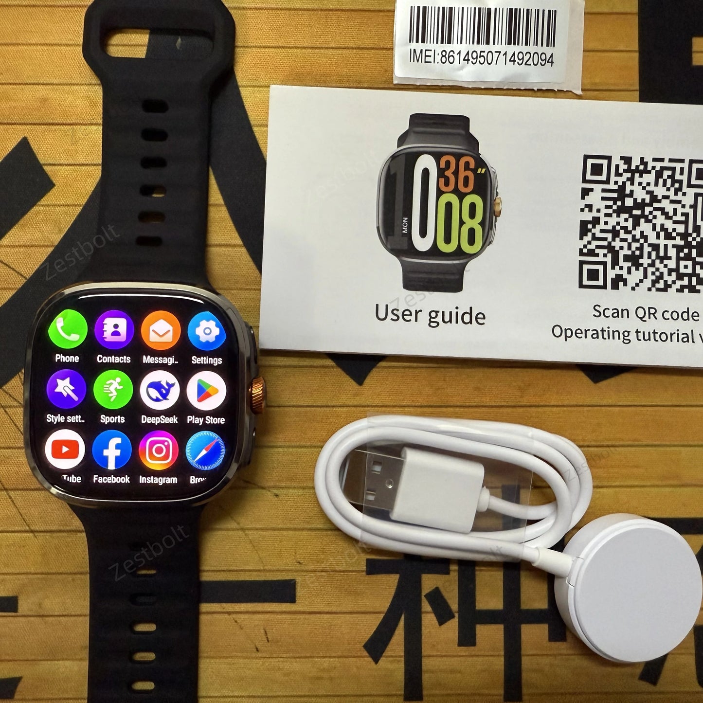 32+1024GB M99 Smartwatch with 2.4 Inch AMOLED Screen 4G/5G SIM Card Slot GPS WiFi 190° Rotating Camera Android 10.0 Gaming Watch