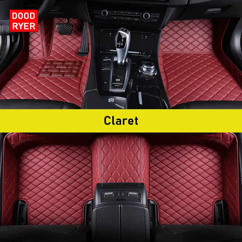 Custom-Fit Leather Car Floor Mats for Ford F-150 2009–2023 (Full Set)