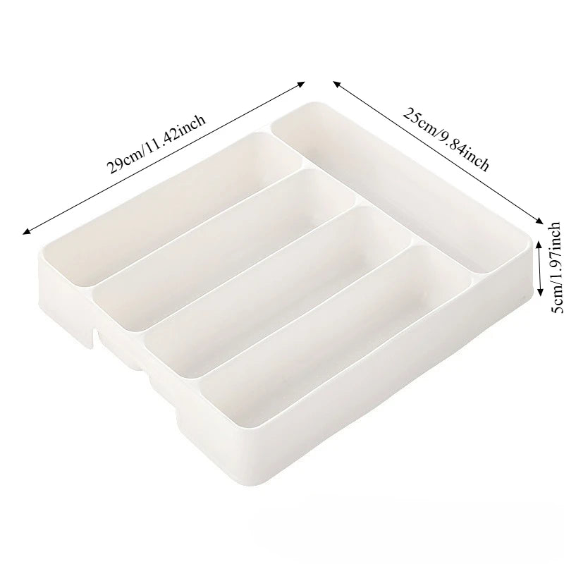 Adjustable Kitchen Drawer Organizer - Cutlery and Utensil Divider Tray - photo 7