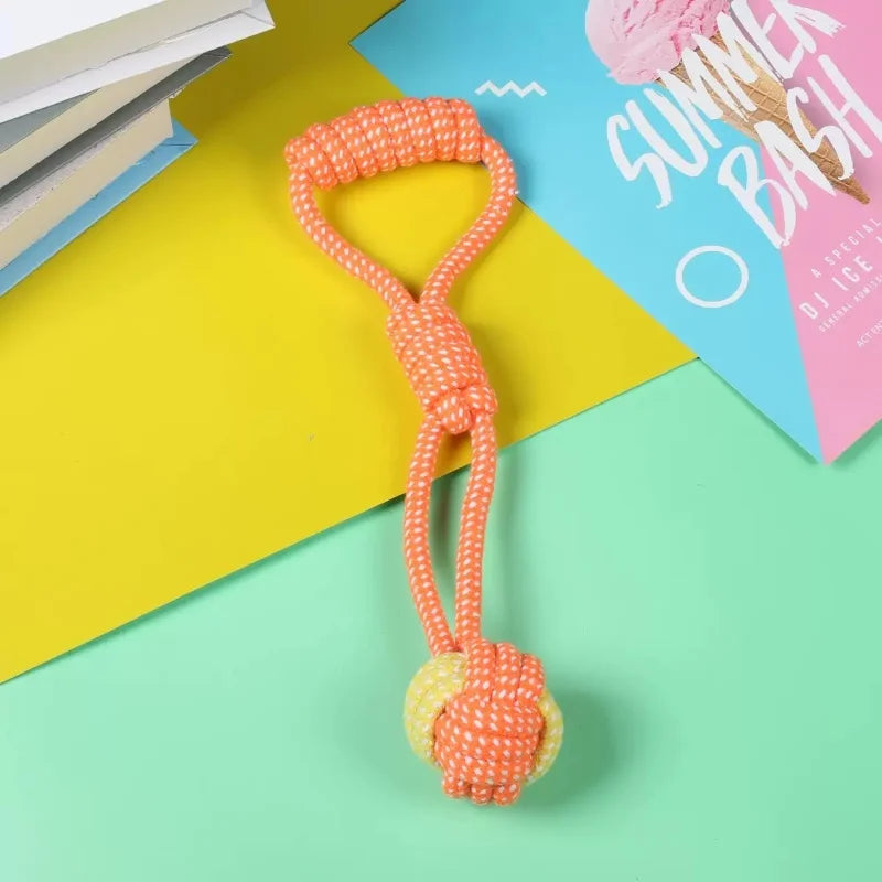 Cotton Rope Ball Dog Toy - Mini Chew Toy for Small & Large Dogs - photo 4