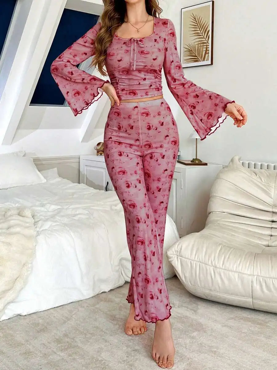 Women's pyjama set, sleep shirt and pants — view 1 of 26