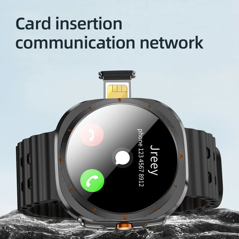 Upgrade Android 13.0 Smart Watch Ultra 4G/5G Smartwatch With 190° Rotary Camera GPS WIFI Sim Card Slot Compass App Download