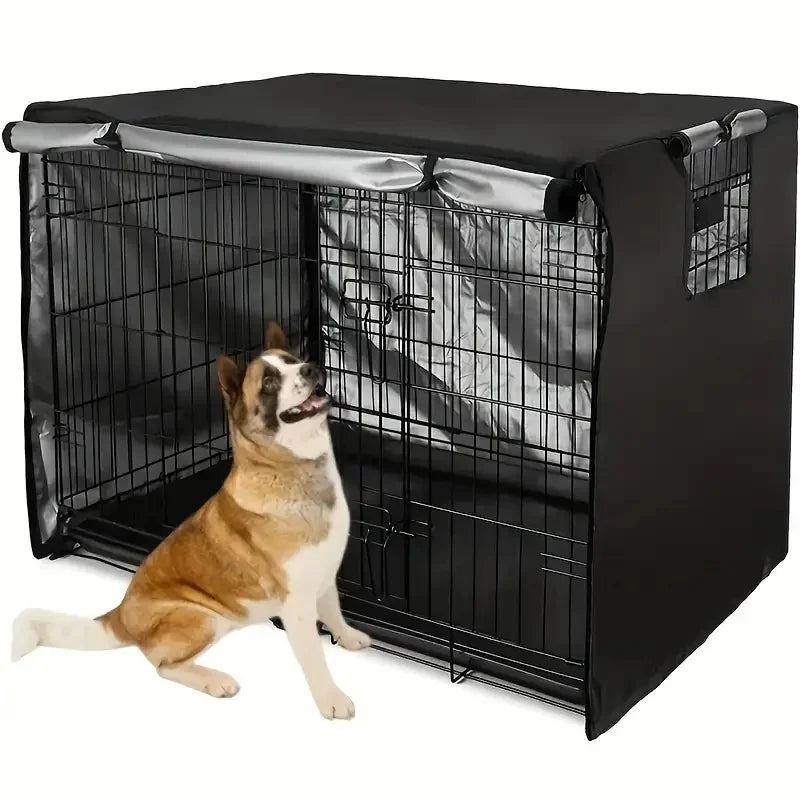 Durable Polyester Dog Crate Cover - Indoor & Outdoor