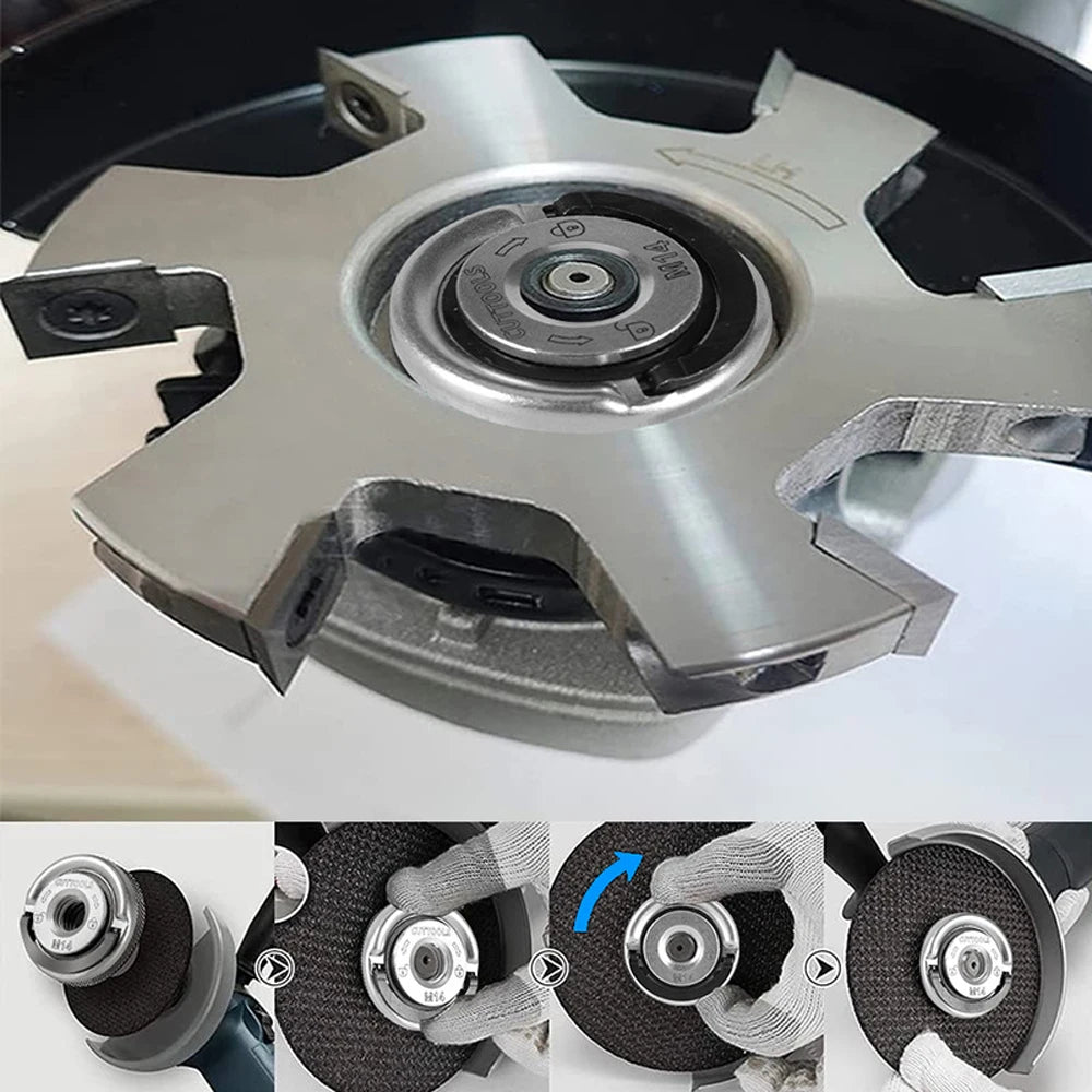 Quick Release M14 Flange Locking Nut for Angle Grinder – Replacement Spindle Nut, Easy to Install for Grinder Accessories