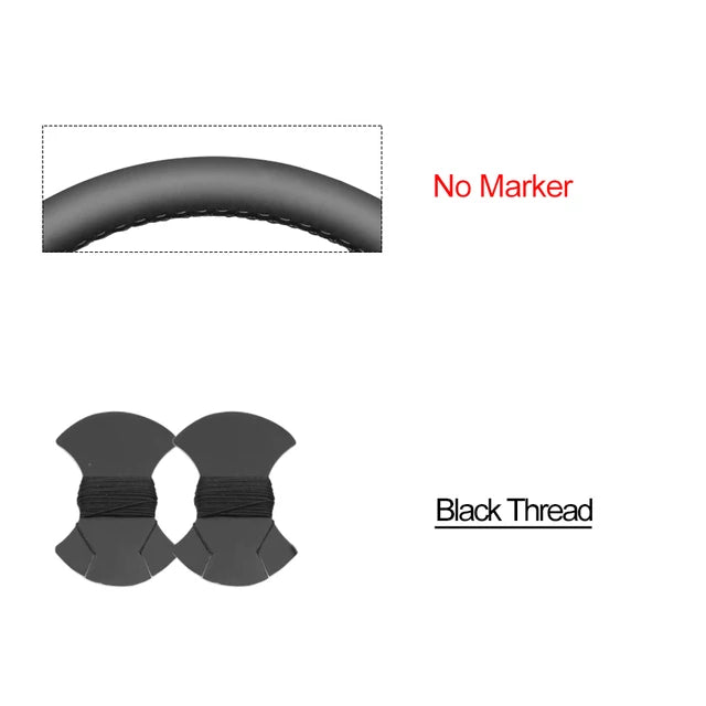 Black Faux Leather Car Steering Wheel Cover For Chevrolet Silverado 1500 Avalanche Blazer K 1500 Chevy Van Tahoe 1999-2002