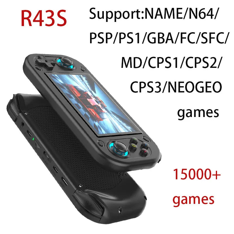 FUNKIDDY R43S Retro Handheld Video Game Console Open Source Linux System 4.3Inch IPS Screen Portable Pocket Video Gaming Player