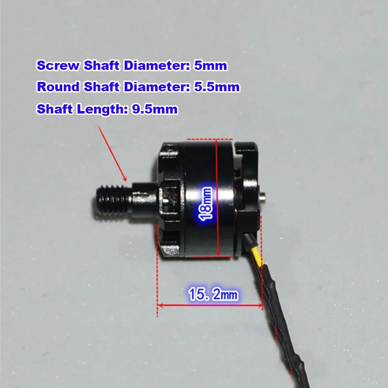 1306 Mini Brushless Motor 3000KV 2S-3S 7.4V-11.1V High Speed Disk Brushless Motor DIY Multi-rotor Aircraft Airplane UAV Model