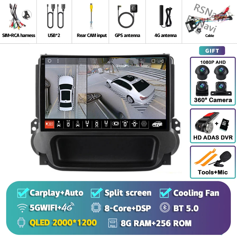 Android 16 Carplay Auto Car Radio Multimedia Player For Chevrolet Malibu 2012-2015 Autoradio DSP GPS Stereo WIFI 2din 16G-512G