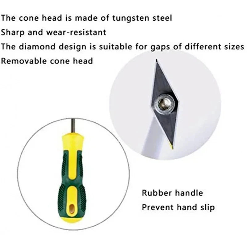 Tungsten Steel Tile Grout Remover with Replaceable Blade - view 3