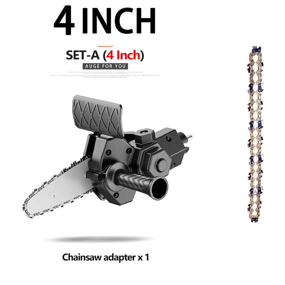 JANGKLIFE 4/6 Inch Electric Drill Modified To Electric Chainsaw adapter Tool Portable Conversion Head Kits Woodworking Pruning