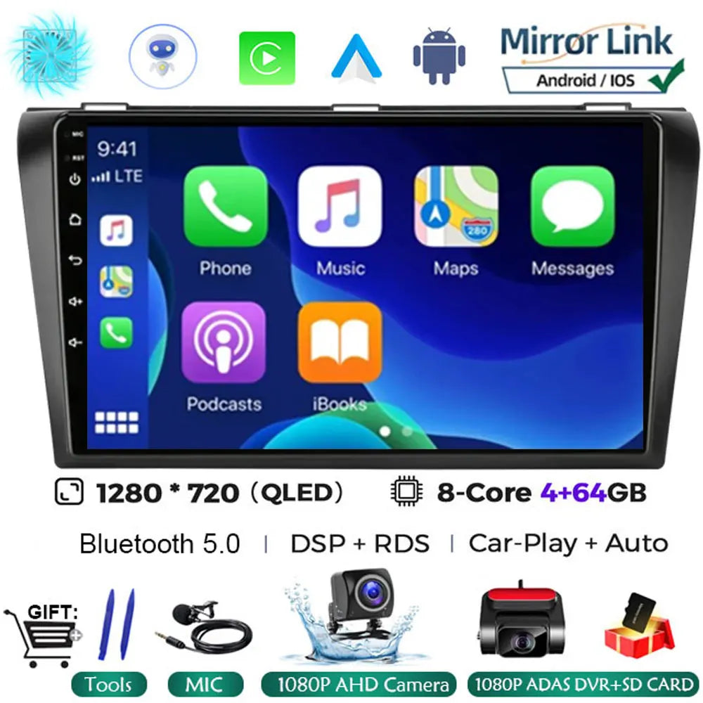 Android 16 Car Radio For Mazda 3 2026 2026 2026 2026 2026 2026 2din with BOSE Multimedia Player Carplay Stereo GPS Head Unit