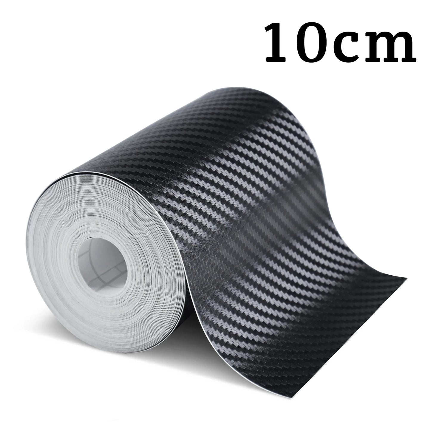1-10m Nano Carbon Fiber Film Transparent Car Body Vinyl Wrap Black Sticker 3D Auto Foil Cover Decoration Door Mirror Protective