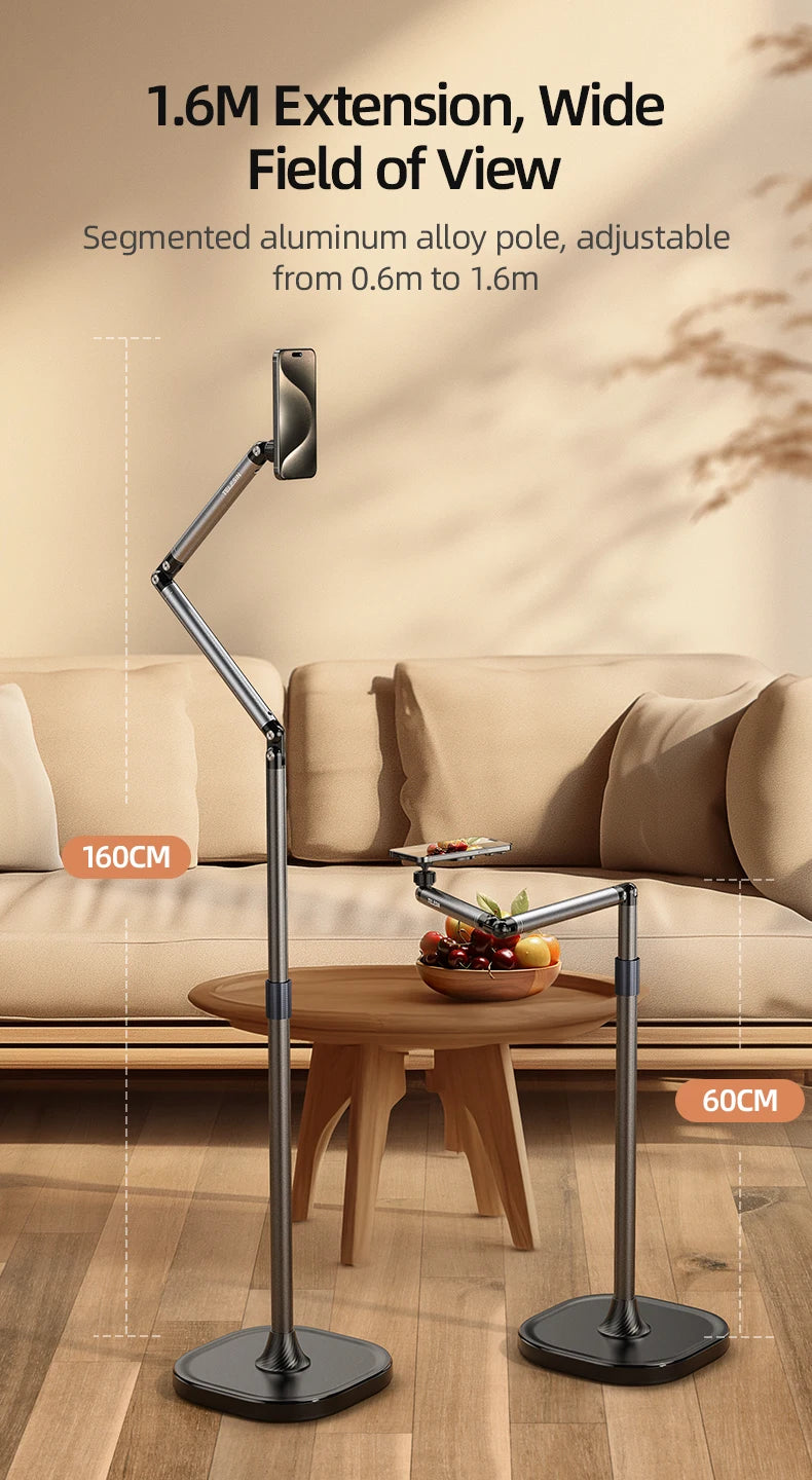Original Telesin P3-DS-01 P3-FS-01 Adjustable Desktop Stand For Phone And Camera With Flexible Arm And Stable Base Design