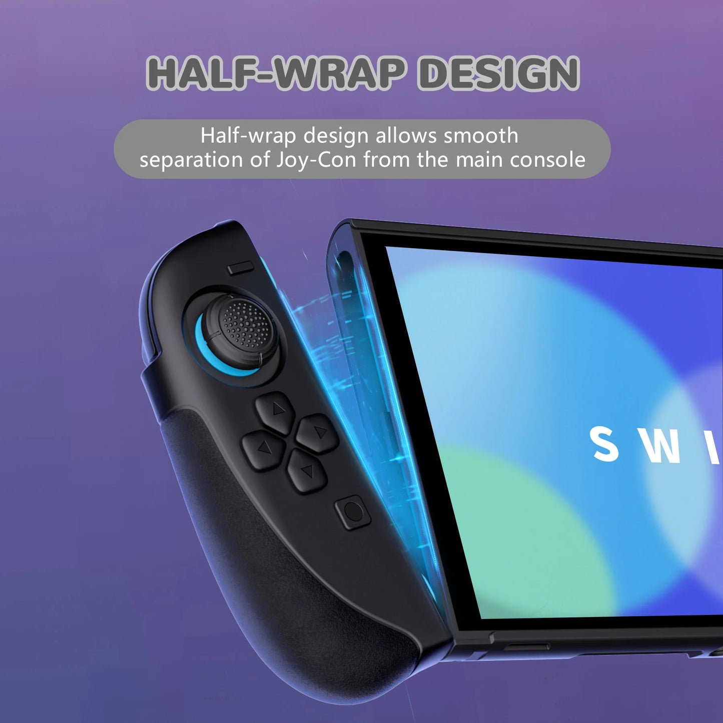 PlayVital Ranger Dockable Silicone Grip Case with Hard Shell Cover for Nintendo Switch 2 Full-Body Cover with Stand & Thumb Grip