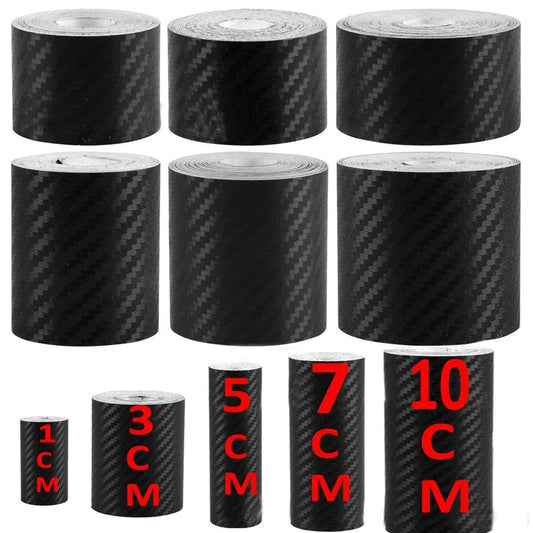 Nano 3D Carbon Fiber Car Door Sill Protector Strip – Waterproof Bumper Tape & Body Protection Film 1–10M