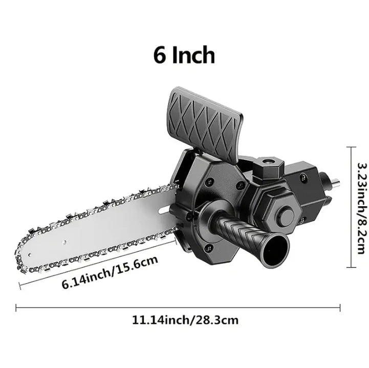 JANGKLIFE 4/6 Inch Electric Drill Modified To Electric Chainsaw adapter Tool Portable Conversion Head Kits Woodworking Pruning