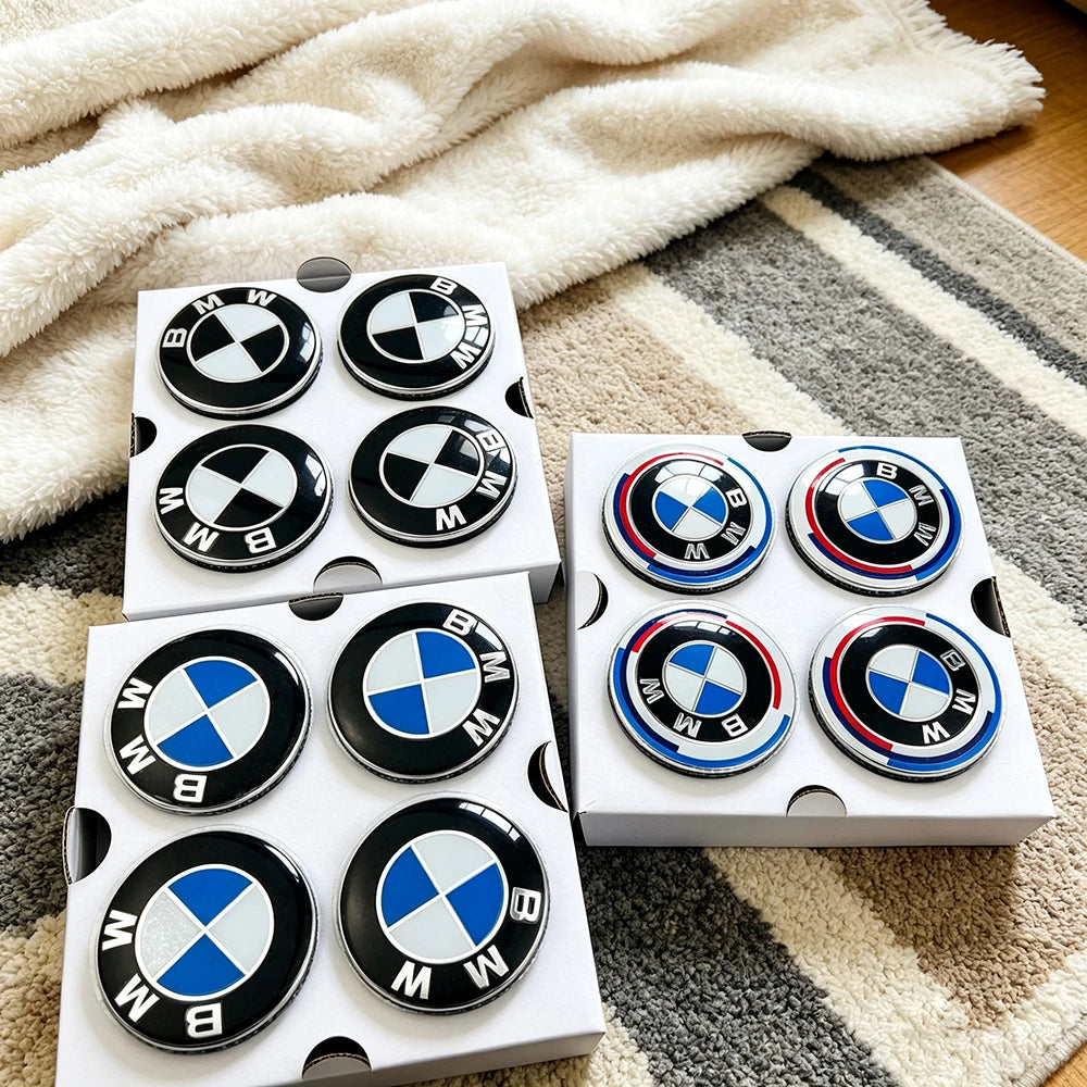 BMW Floating Wheel Center Caps - 4Pcs Set 56mm/68mm