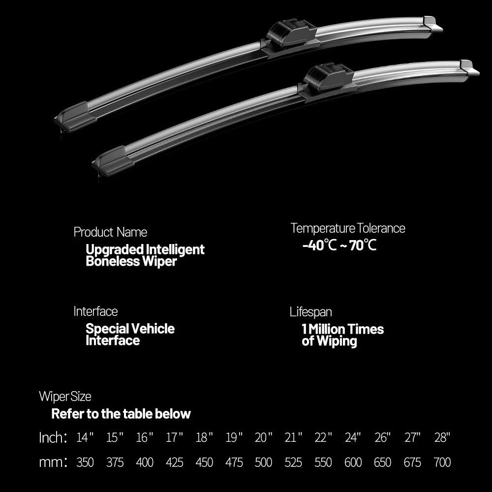 22"+22" Front Wiper Blade Set — Dodge RAM 1500/2500/3500, Charger, Magnum, Challenger