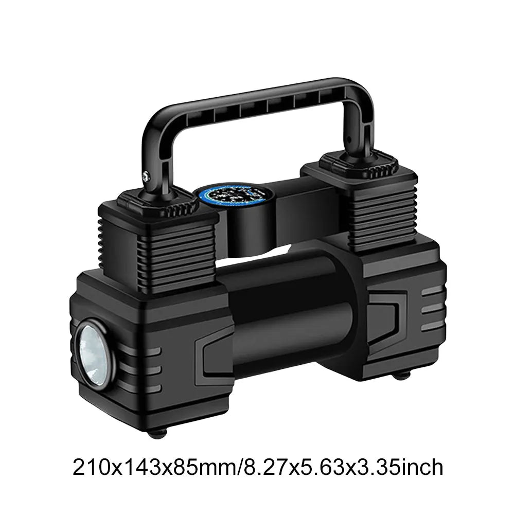 Car Tire Pump Auto Air Compressor Digital Display 12V Electric Car Tire Inflator with LED Light Vacuum Tire Pump for All Vehicle