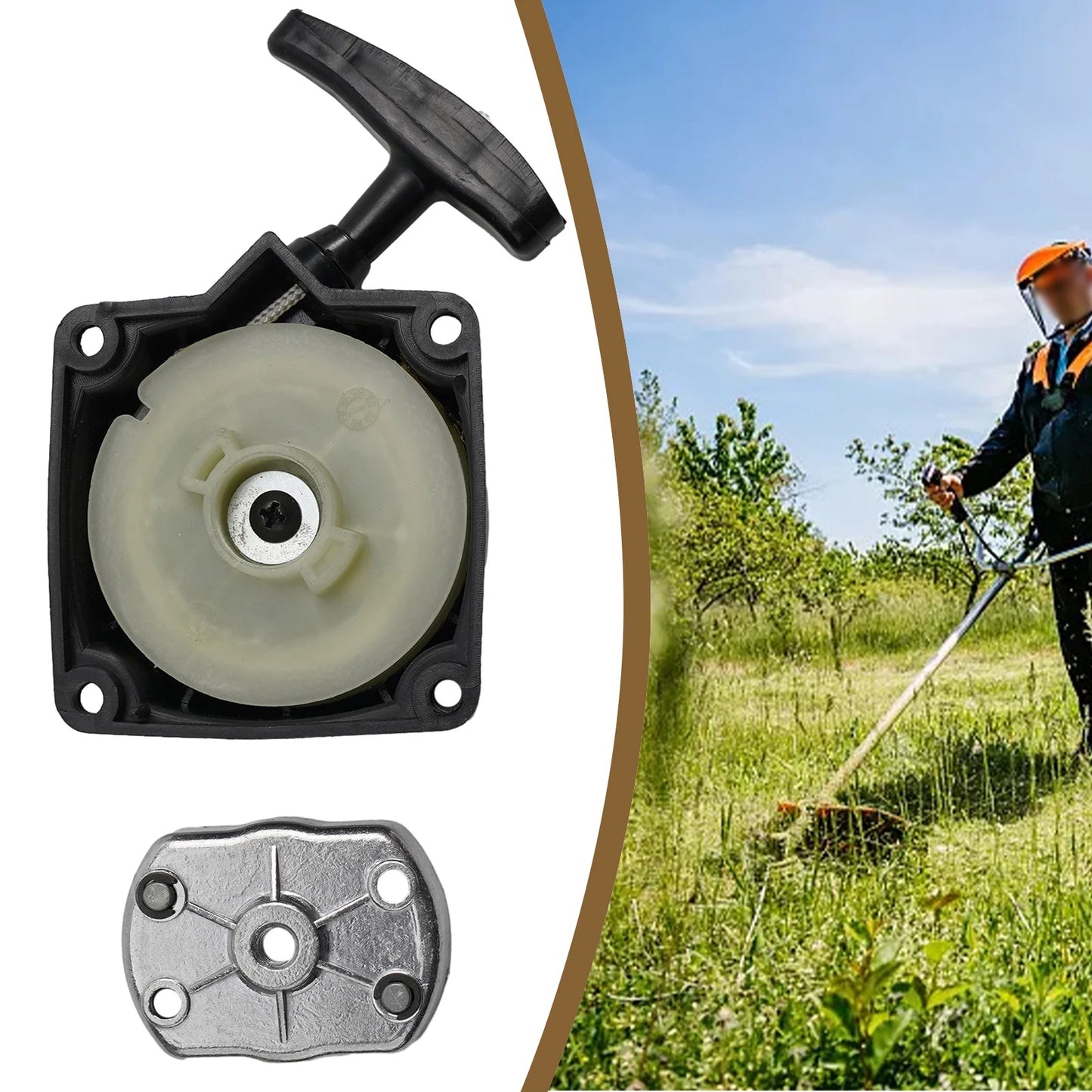 Brand New Pullstart Starter Assembly for Strimmers & Brush Cutters Stable Characteristics Easy to Install Buy Now!