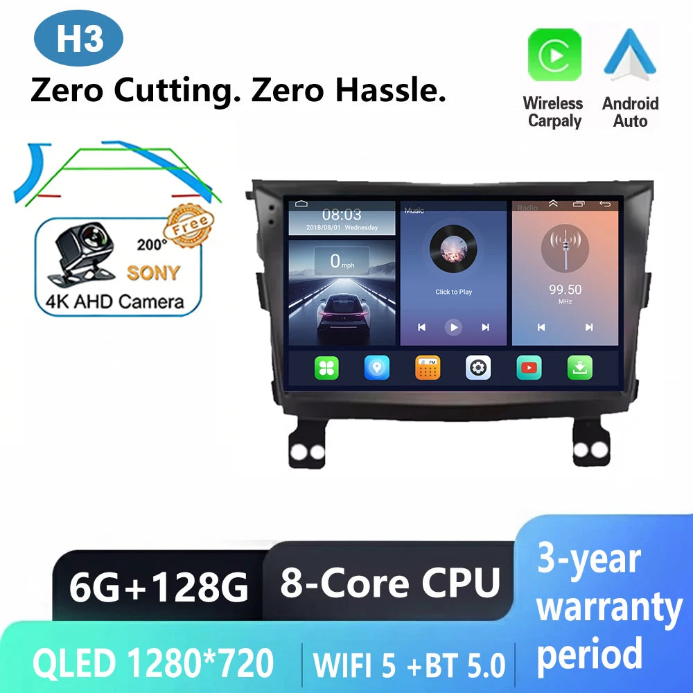 Android 16 Carplay Auto Car Radio For SsangYong Tivoli 2015 - 2022 Multimedia Player Auto Radio GPS Navigation TV Head Unit