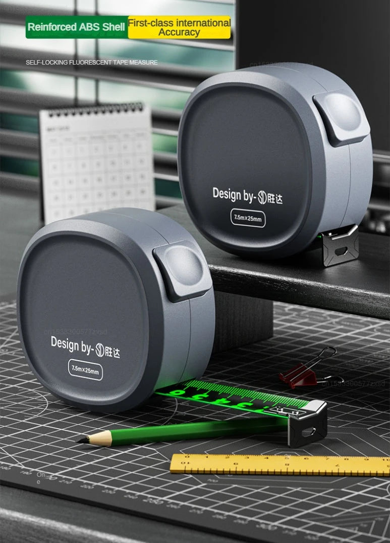 Mijia Tape Measure Self-locking Steel Tape 10m Portable Woodworking Measure Gauging Tool Retractable High Precision Meter Ruler
